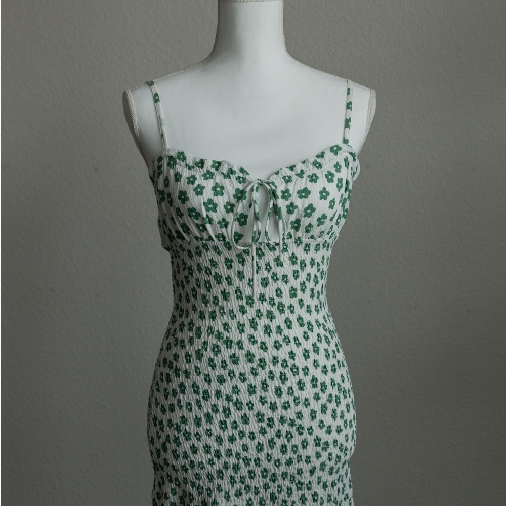 NWT Princess Polly Stefanie Mini Dress Green Floral | US 4 - Picture 5 of 7